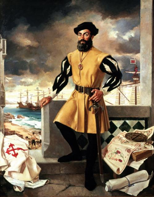 Ferdynand Magellan (1480-1521) - jako pierwszy opłynął Ziemię