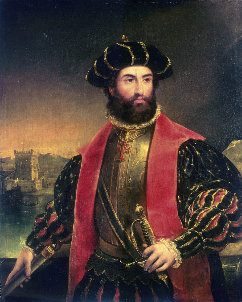 Vasco da Gama (1460-1524) - jako pierwszy dotarł drogą morską z Europy do Indii